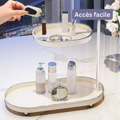 Organisateur maquillage ouvert et facile d'accĂšs