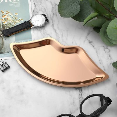 Plateau bijoux couleur champagne
