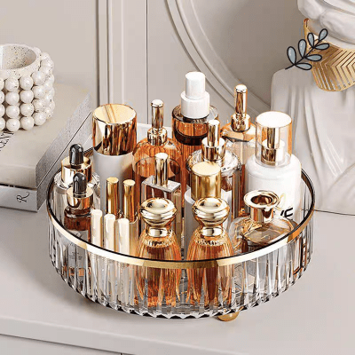 organisateur pour maquillage rotatif