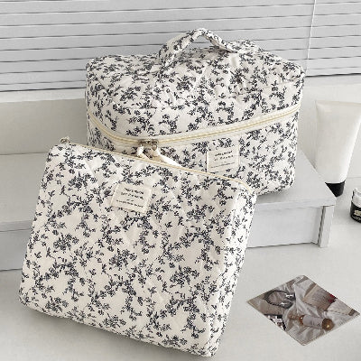 trousse à maquillage matelassée
