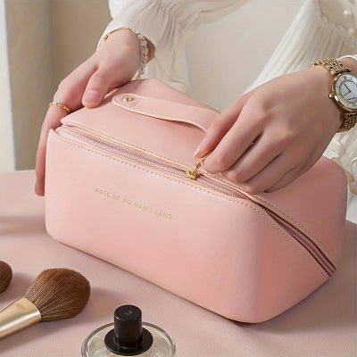 Trousse de maquillage cuir rose