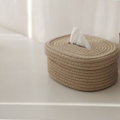 Boîte à mouchoirs tissée à la main
