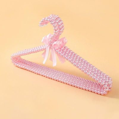 Cintre perles rose