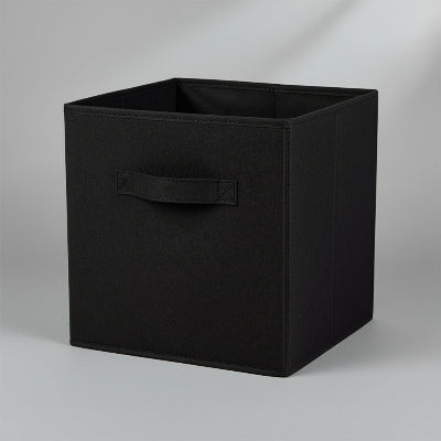 Panier de rangement cube noir