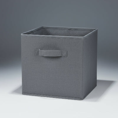 Panier de rangement cube gris