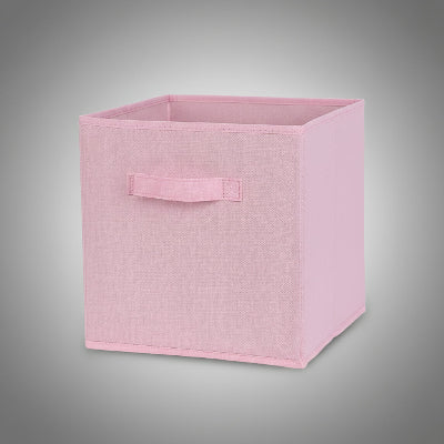 Panier de rangement cube rose