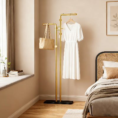 Valet de chambre doré  base noire