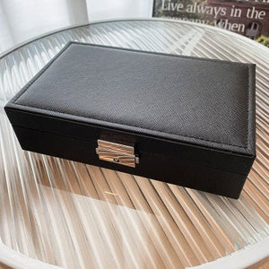 boite à bijoux  noir cuir PU