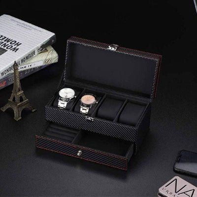 coffret montre fibre de carbone