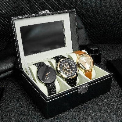 coffret montre similicuir 3 compartiments