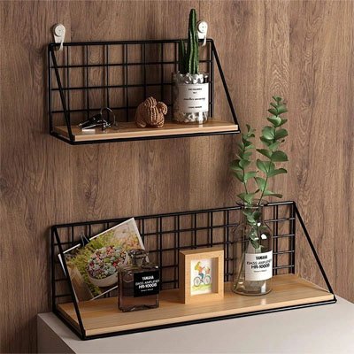 etagere bois metal