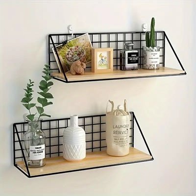 etagere en metal et bois