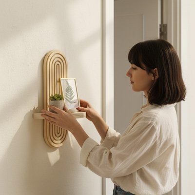 etagere flottante bois