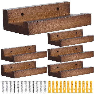 étagère murale bois lot de 6