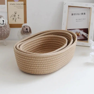 panier de rangement 3 beige