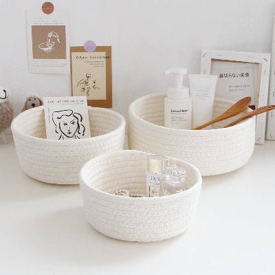 panier de rangement blanc