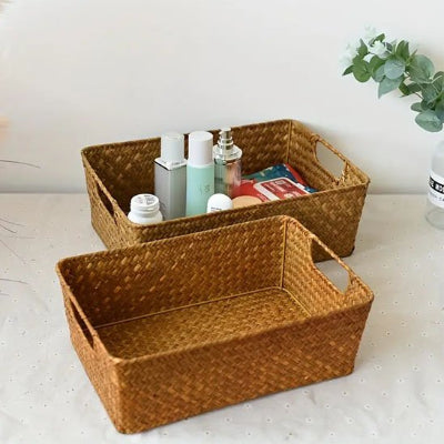 panier osier rangement