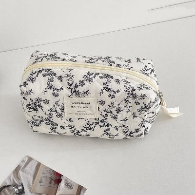 petite trousse à maquillage coton matelassé