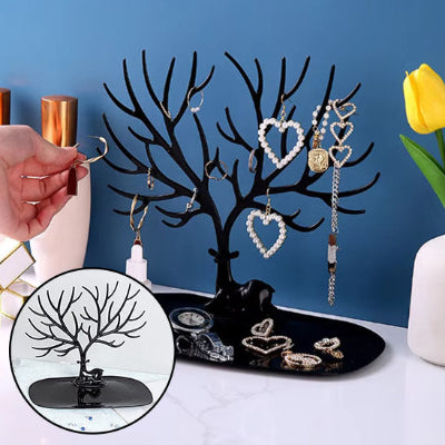 porte bijoux plastique noir