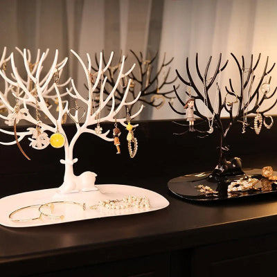Porte Bijoux Cerf noir ou blanc
