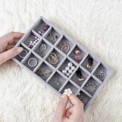 porte bijoux empilable section pour bagues