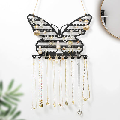 porte bijoux papillon noir
