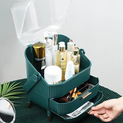 rangement maquillage deux grands tiroirs