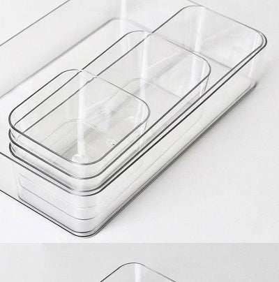 rangement maquillage ensemble de quatre compartiments