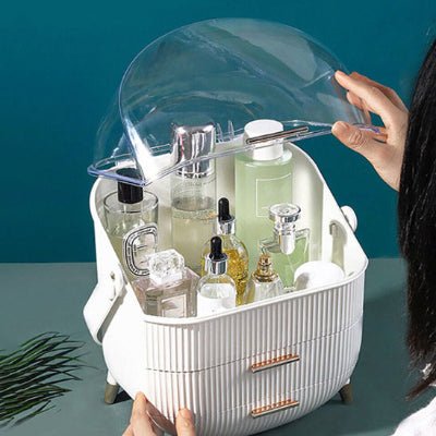 rangement maquillage spacieux et luxueux