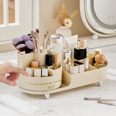 rangement maquillage variant beige