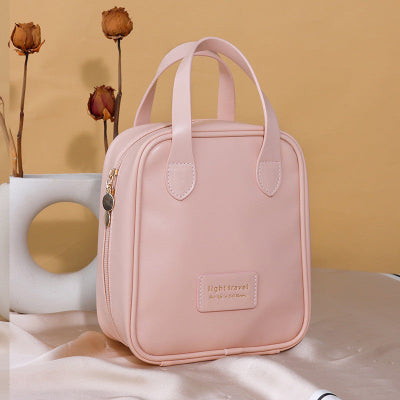 trousse de maquillage cuirPU rose