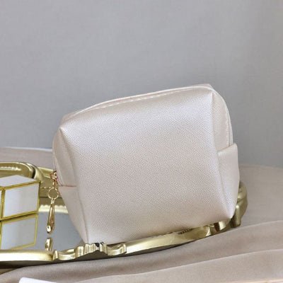 Trousse maquillage Mini fermeture éclair dorée 