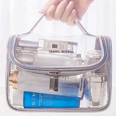 trousse maquillage transparente